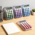 thumbnail image 1 of Yrmaups 4Pcs Desktop Calculator for College Study, Transparent Financial Calculator, Portable Business Calculator for Finance, Accounting, Study, Office, 1 of 8