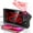 Red Digit+red Projection, variant on Projection Alarm Clock, Digital Clock with 180° Rotatable Projector, 3-Level Brightness Dimmer, Clear LED Display, USB Charger, Progressive Volume, 9mins Snooze,12/24H, Digital Alarm Clock