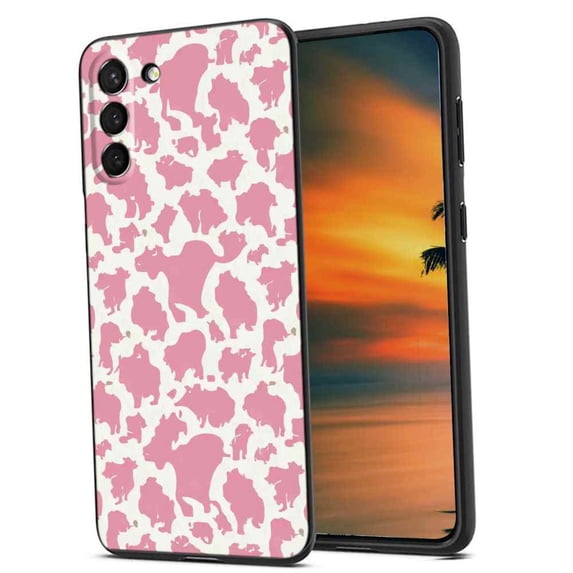 Retro-Cowgirl-cow-print-1 Phone Case, Degined for Samsung Galaxy S22+ Plus Case Men Women, Flexible Silicone Shockproof Case for Samsung Galaxy S22+ Plus