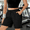 Black, variant on LJEFF Womens Plus Size Drawstring Shorts with Pockets, Comfy Casual Baggy Elastic Waist Womens Active Shorts Orange