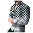 thumbnail image 4 of EIMELI Hommes Été Chemise à Revers Imprimé Bouton vers le Bas Cardigan Chemises, 4 of 6