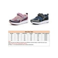 thumbnail image 2 of UKAP Girls Thick Hook And Loop Trainers School Breathable Anti Slip Running Shoe Navy Blue 9C, 2 of 7