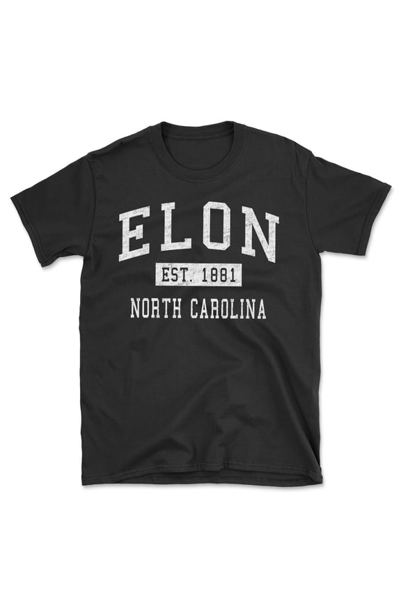 Elon North Carolina Classic Established Men's Cotton T-Shirt