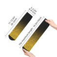 thumbnail image 4 of Pofeuu Gold Glitter Gradient Print 30cm Socks, Adult Running Hiking Socks for Youth and Adult, 4 of 7