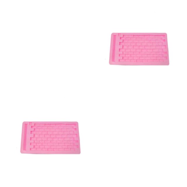 Advancent Molde de silicona para bodas, fiestas, festivales, vacaciones, cocina, gelatina, pastel, galletas, DIY, molde para hornear, herramienta Rosa 2piezas