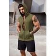thumbnail image 6 of COOFANDY Cutoff Gym Shirt Mens Training Hoodedk Top for Men Sleeveless Running Shirts with Hoodie, 6 of 10