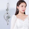 thumbnail image 4 of Boucles d'Oreilles Mode en Acier Inoxydable Rondes pour Femmes Créatives avec Diamants et Cristaux, 4 of 5
