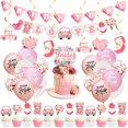 thumbnail image 1 of Kit de globos para fiesta Bride To Be, 37 unidades, látex rosa con pancarta, 1 of 2