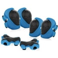 thumbnail image 1 of Sports Equipment Child Protection 6 Pcs Elbow Pad Wrist Guard - blue, 1 of 5