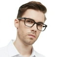 thumbnail image 2 of OCCI CHIARI Reading Glasses for Men, Durble Spring Hinges Readers 1.0 1.25 1.5 1.75 2.0 2.25 2.5 2.75 3.0 3.5 (Black, 2.00), 2 of 7