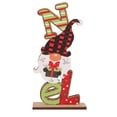 thumbnail image 2 of Xihbxyly Adornos de Madera Coloridos de Papá Noel, Figuras de Muñeco de Nieve y Gnomos, Decoración Navideña para El Hogar, Decoración de Mesa Divertida, Alegría Navideña, Regalo Familiar, Requiere Em, 2 of 6