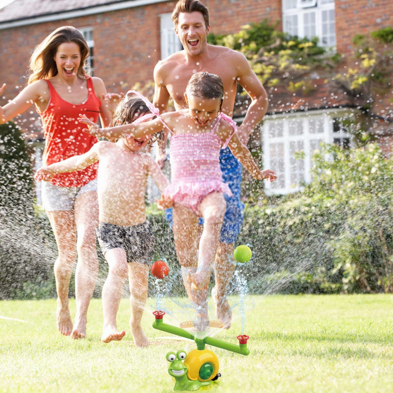 Outdoor Water Play Toys for Kids Baseball Sprinkler Set for Summer Garden Play and Pool Games Ideal Backyard Activity for Children 3 and Up