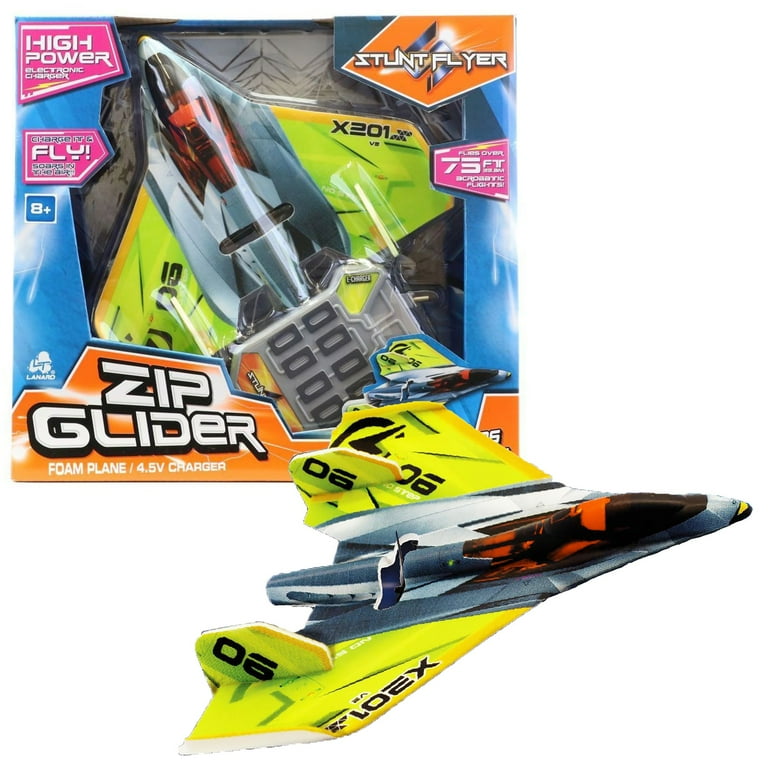 Lanard: Stunt Plane Flyer - Zip Glider - Super High-Flying Toy