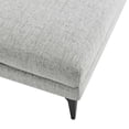 thumbnail image 4 of Modway Evermore Upholstered Fabric Ottoman in Light Gray, 4 of 6