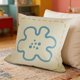 thumbnail image 4 of Funda de almohada con lazo estampado a doble cara | Funda de almohada decorativa de lino para sofá y silla de oficina | 45 x 45 cm, funda desmontable, 4 of 6