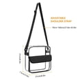 thumbnail image 2 of MesaSe 1 Pcs PVC Transparent Bag Clear Purse Clear Bags Clear Shoulder Bag Stadium Approved Small Handbag, 2 of 7