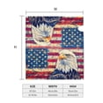 thumbnail image 6 of PHELIKA Retro American Flag Bald Eagle 03 Magnetic Mailbox Covers Post Letter Box Cover Standard Size 25.5"H x 21"W, 6 of 8