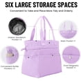 thumbnail image 3 of MEXS Lunch Bag for Women Reusable Drawstring Insulated Lunch Box Stain-Resistant Large Cinch Closure Lunch Bags for Work Office, 3 of 5