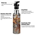 thumbnail image 3 of ALAZA Phoenix with Retro Feather Water Bottle Insulated Flask Stainless Steel Straw Lid 20 oz, 3 of 6