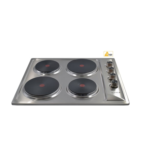 Parrilla eléctrica de empotre con 4 quemadores en acero inoxidable SUPRA 4P-TRAMONTO SUPRA 4P-TRAMONTO