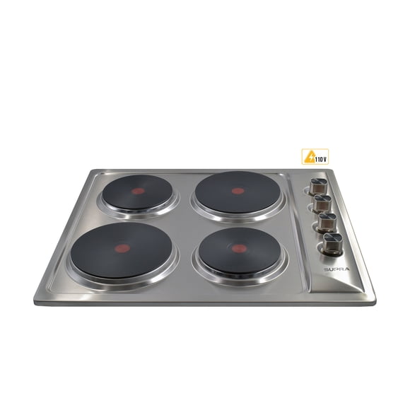 Parrilla eléctrica de empotre con 4 quemadores en acero inoxidable SUPRA 4P-TRAMONTO SUPRA 4P-TRAMONTO
