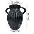 thumbnail image 3 of Uandlove Unbreakable Black Plastic Vase for Pampas Grass Dried Flowers – Modern Boho Farmhouse Tabletop Centerpiece, Shatterproof Small Vase for Coffee Table Desk Shelf Decor, 3 of 6
