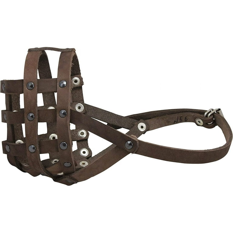 Leather hot sale basket muzzle