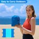 thumbnail image 4 of pstuiky Esterilla de playa supergrande de 80 x 80 pulgadas de doble color resistente a la arena y al agua de secado rápido y resistente con 4 clavos pulidos y 6 bolsas de arena y viento., 4 of 6