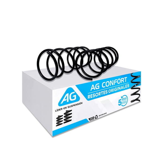 Resortes AG para Auto Delanteros para Peugeot 206 1999 a 2009 2 Piezas Nuevos