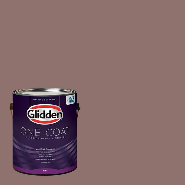 Oakwood Brown, Glidden One Coat, Exterior Paint and Primer Walmart