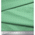 thumbnail image 2 of Soimoi Green Rayon Fabric Anchor Hook & Small Country Flag Printed Craft Fabric by the Yard 56 Inch Wide, 2 of 3