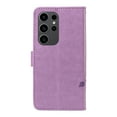 thumbnail image 3 of Designed for Samsung Galaxy S24 Ultra Case Wallet, Women Flip Folio Cover with Embossed PU Leather Kickstand Credit Card Holders Slots Wrist Strap Shockproof Phone Case for Galaxy S24 Ultra, Purple, 3 of 11