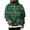 Green, variant on Men’s Pullover Hoodie with Drawstring Hood and Snowflake Print Casual Long Sleeve Sweatshirt for Everyday Wear Deep Red L