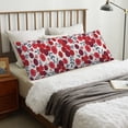 thumbnail image 6 of Naloa Red Hawthorn Super Soft 20x60 Body Pillow Case,Long Side Hidden Zipper（PILLOWS ARE NOT INCLUDED）, 6 of 6