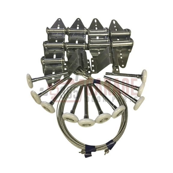 Quiet Kit: Garage Door Hinge & Roller Tune Up Kit for 8x7 or 9x7 w/nylon rollers