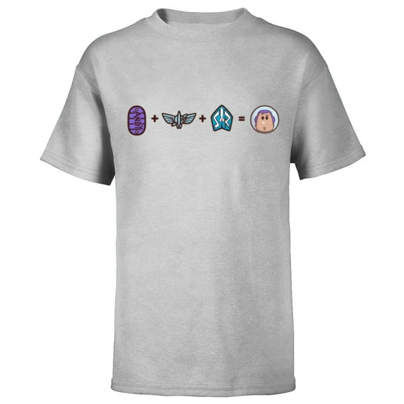 Disney and Pixar’s Toy Story Buzz Lightyear Emoji Code - Short Sleeve T-Shirt for Kids - Customized-Athletic Heather