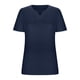 thumbnail image 4 of Camisetas Casuales de Mujer Cuello en V Color Sólido Camiseta de Gran Tamaño Poliéster Ligero, Blusa Suelta para Verano Primavera Diaria, 4 of 5