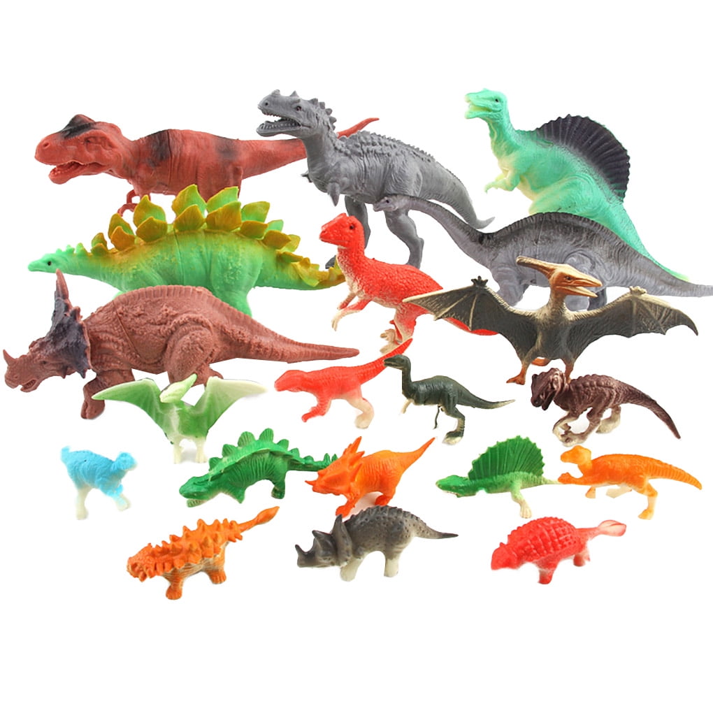 20pcs Children Dinosaur Action Figure Kids Party Cake Topper Toy Play Figurine 