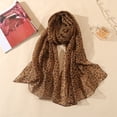 thumbnail image 2 of Sonducket Bufanda con estampado clásico y atemporal de poliéster Bufanda elegante y cálida no tóxica e inodora para mujer Accesorios de disfraces Blanco, 2 of 6