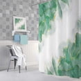 thumbnail image 4 of Cortina de ducha MERCHR, mármol verde azulado y dorado, 180 x 180 cm, poliéster, 4 of 7