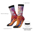 thumbnail image 4 of Logiee Trio Of Dripping Cones Print Adult Socks for Men & Women,Calf Socks, Ankle Socks,Boots Socks,Breathable Casual Sock,Unisex Crew Socks, 4 of 6