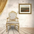 thumbnail image 3 of Vest, Christopher 32x24 Gold Ornate Wood Framed with Double Matting Museum Art Print Titled - Rolling Hills Shiprock Dawn, 3 of 4