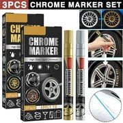 Clearance! Liquid Mirror Finish Paint Pen Waterproof Silver Art Marker UKS L4X7