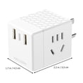 thumbnail image 2 of EeaseCA Household Charging Socket USB Power Charger Household Cube Outlet 230V AU Plug, 2 of 7
