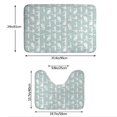thumbnail image 3 of Yiaed White Swan Print Bathroom Mat Set 2 Pieces Mat Anti-Skid Pad Ultra Soft and Absorbent Bathroom Bath Mat Contour Bath Rugs for Toilet Base, 3 of 6