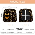 thumbnail image 3 of Halloween Spooky Jack O Lanterns Seat Covers for Dining Room Chairs Set Of 4,Stretch Printed Washable Chair Seat Cover with Elastic Ties and Button,Removable Waterproof Couch Cushion Covers, 3 of 6