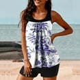 thumbnail image 6 of Blouson Tankini Swimsuits for Women 2026 Tummy Control Two Piece Bathing Suits with Sporty Pockets Swim Shorts Summer Fashion, 6 of 6