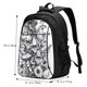thumbnail image 5 of Balery Monochrome Botanical Illustration Mochila con carga USB para hombre y mujer - Mochila impermeable y antirrobo para portátil con puerto USB para viajes, trabajo, estudios y universidad, 5 of 7