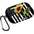 thumbnail image 5 of Sunflower American Flag Airpods Case Compatible with AirPods Pro Protective Shockproof Cover Wireless IBAOLEA Case with Key Chain for Teens Adults IBAOLEA 2 Sunflower Flag 01, 5 of 5