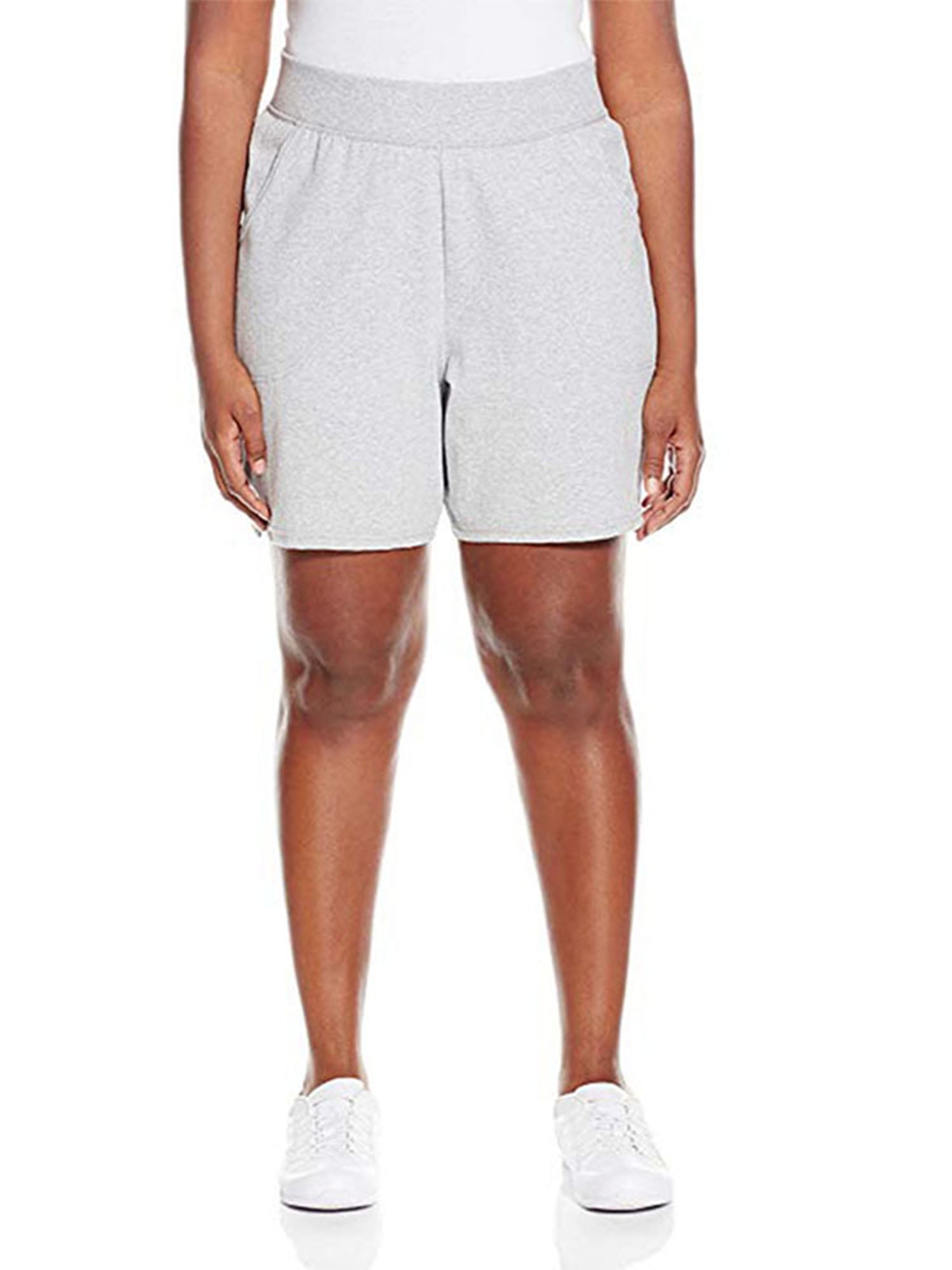 plus size active shorts with pockets